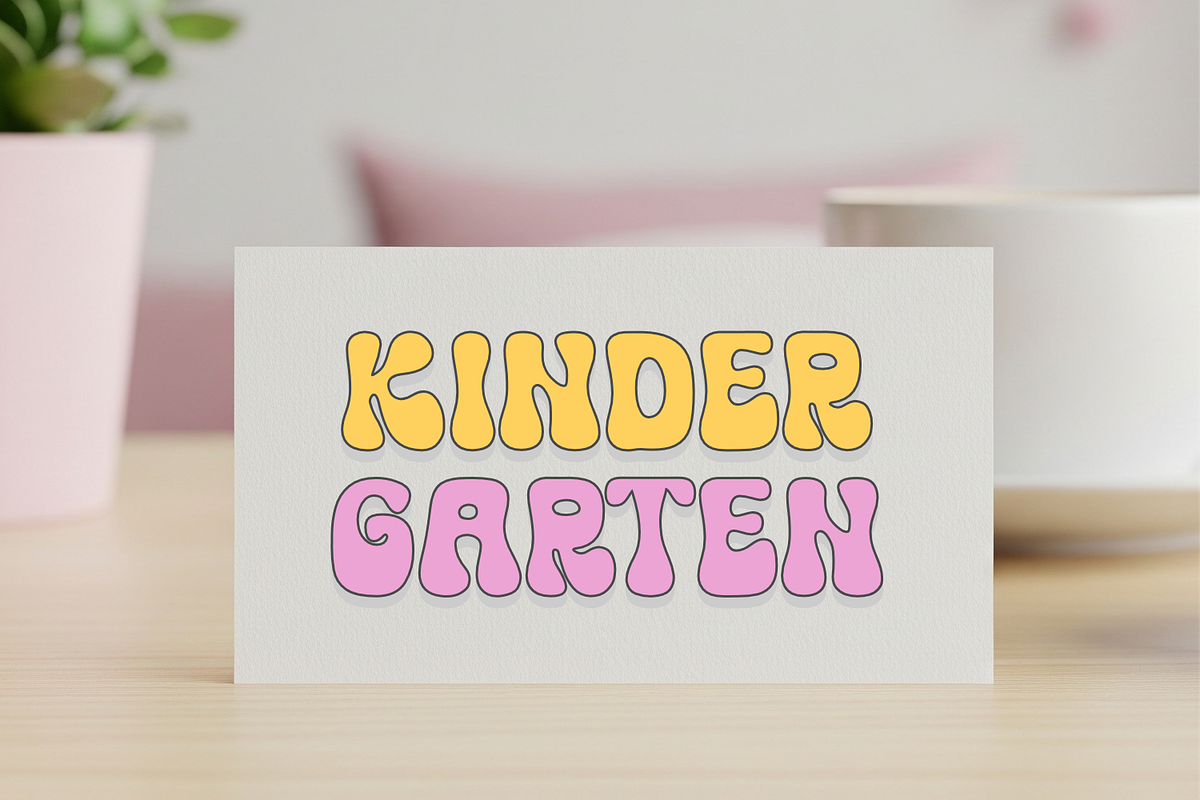Simple Chunky - Retro Font, a Handwritten Font by Keithzo (Photo 6 of 8)