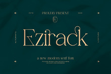 Ezirack || Modern Classy Serif Font