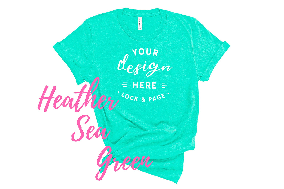 Bella Canvas TShirt Mockups On White, a Shirt Mockup by lock and page (Photo 87 of 92)