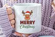 Reindeer Merry Christmas PNG, an Illustration by CraftArtStudio (Thumbnail 2 of 4)