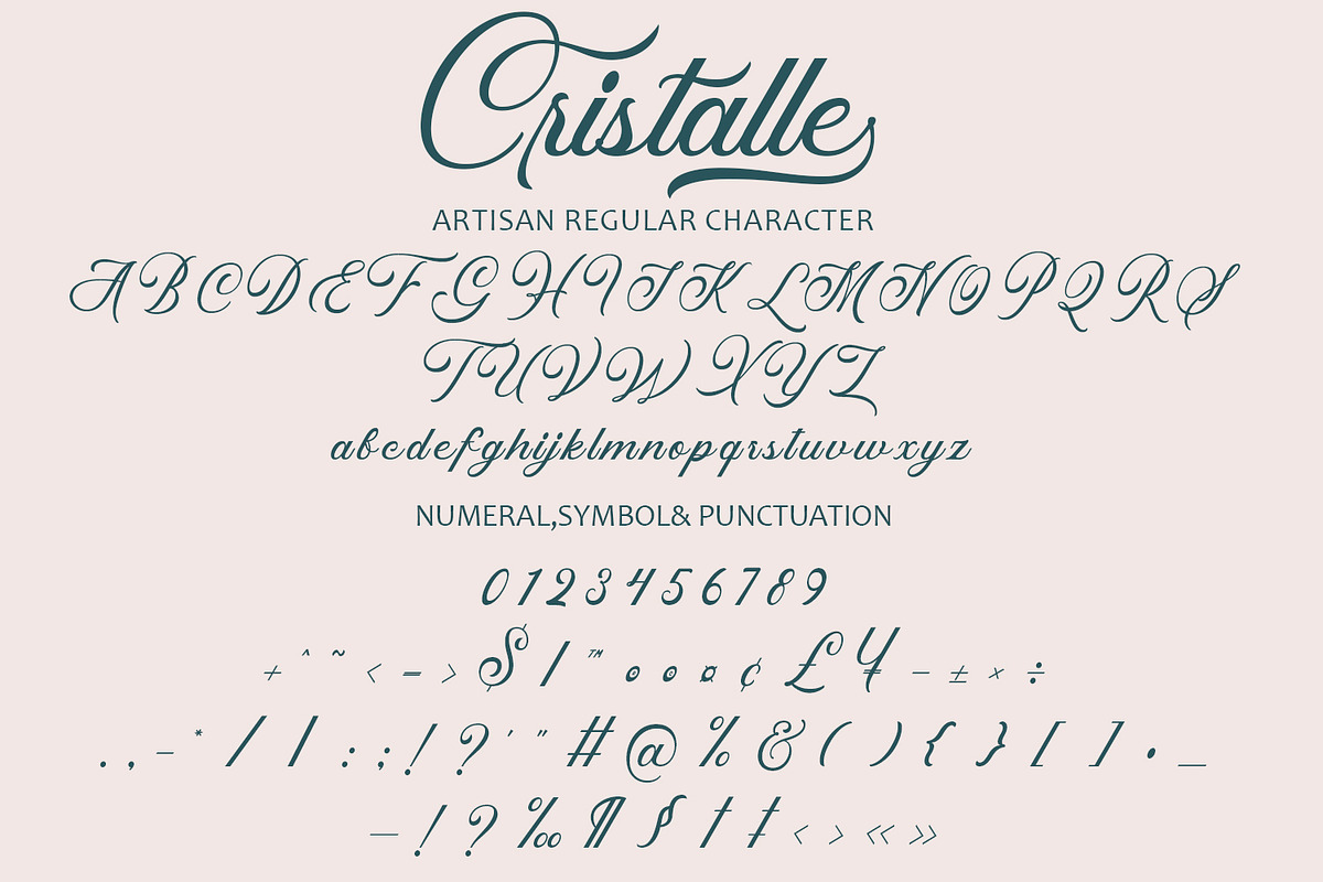 Cristalle - Script Font, a Script Font by Arendxstudio (Photo 11 of 12)