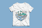 Beach and whales illustration, an Animal Illustration by gunaonedesign (Thumbnail 3 of 4)