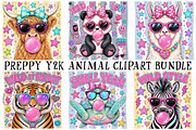 Preppy Y2K Animal Clipart Bundle, a Seasonal Illustration by OK Design (Thumbnail 2 of 6)