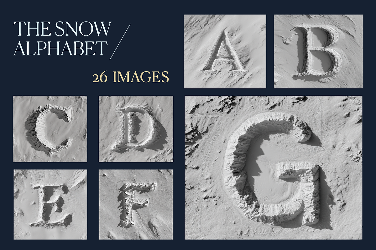 The Snow Alphabet, a Holiday Photo by Typedreams.site (Photo 1 of 4)