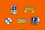 Retro Game Console, a Technology Illustration by Otto.std (Thumbnail 5 of 7)