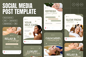 Beauty Spa Instagram Post, a Social Media Template by Annora Studio