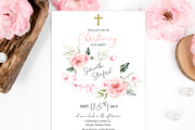 Christening Invitation Template, an Invitation Template by DreamsClipArt (Thumbnail 3 of 4)