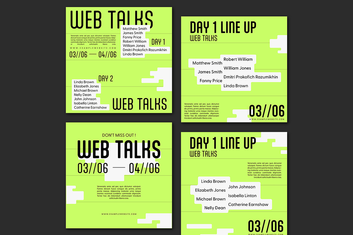 Bright Green and Black Web Event, a Templates & Theme by wavebreak