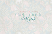 Poinciana Summer Pattern Set, a Pattern Graphic by Sketchbook Designs (Thumbnail 8 of 8)