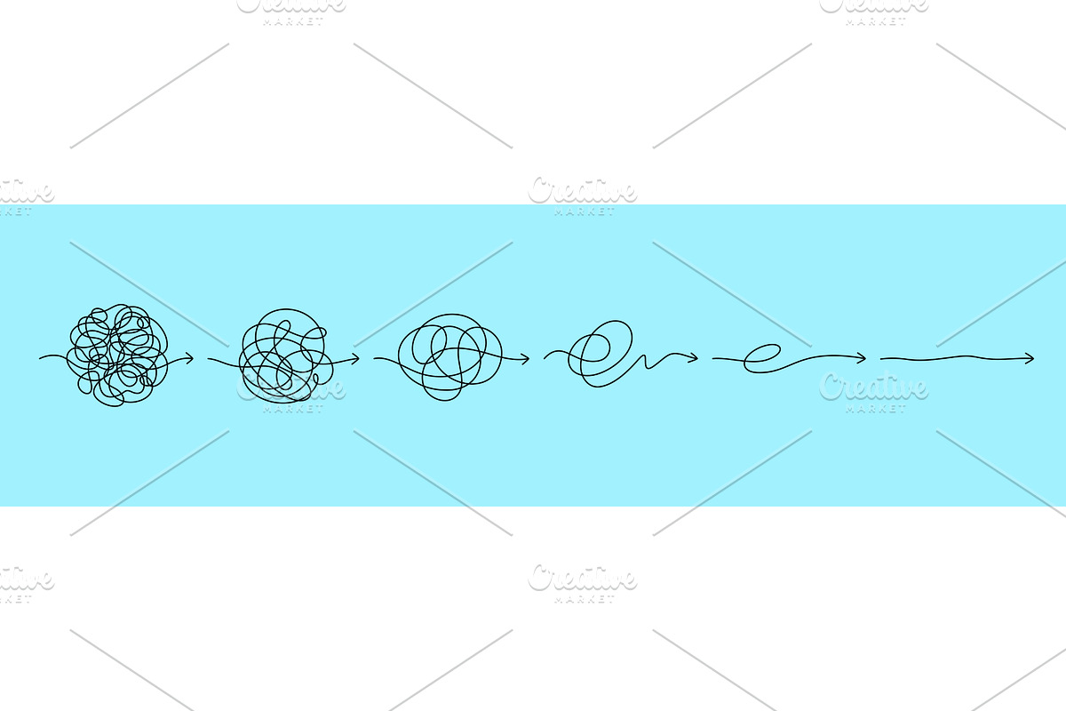 Simplify problem process, a Finance Illustration by Buch&Bee