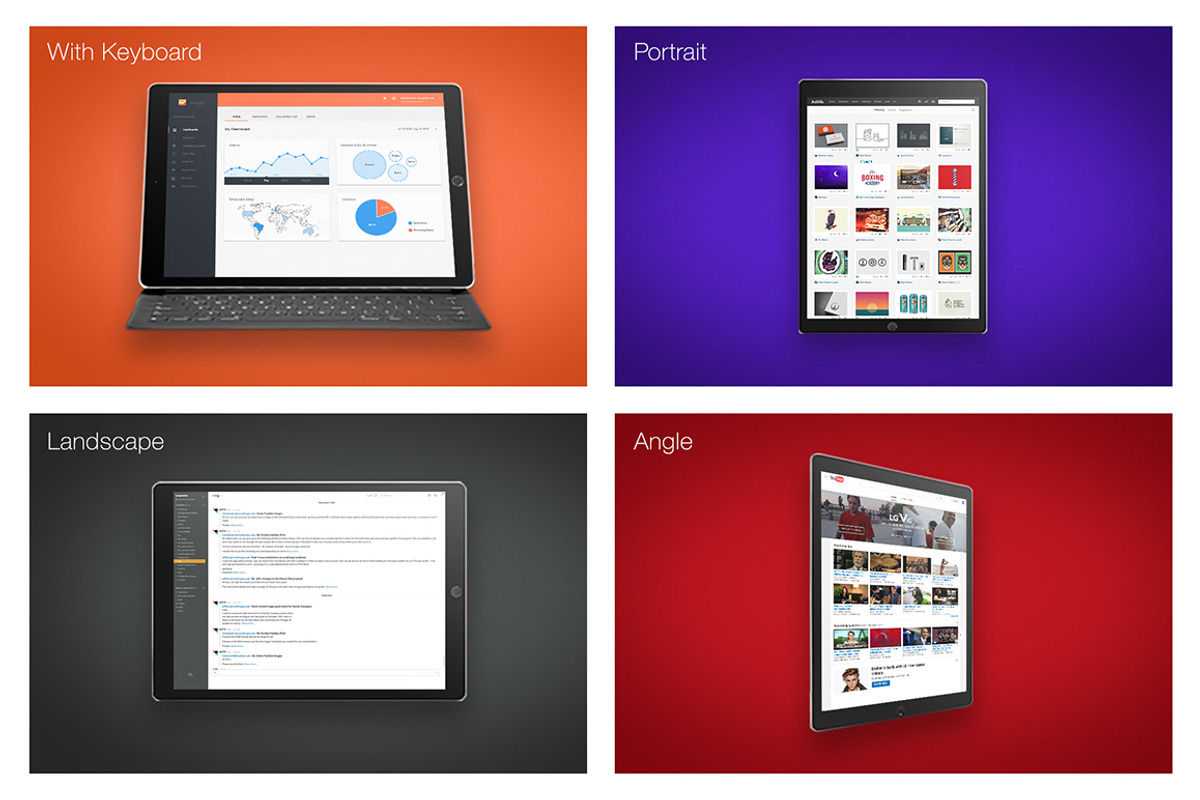 iPad Pro Mockups, an iPad Mockup by Leapwise Design Resources