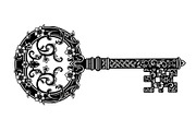 Ornamental Vintage Key SVG Bundle, an Illustration by Gaye Art (Thumbnail 12 of 31)