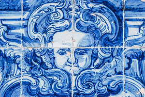 Portuguese tiles featuring artistic, traditional, and old