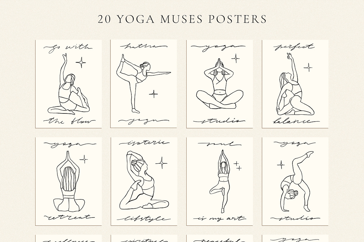 300 Line Art Gallery Set Prints, a Decorative Illustration by Ayya Studio (Photo 13 of 20)