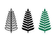 Stylized Leaf Vector Icon Graphic, a Solid Icon by Artonix (Thumbnail 2 of 2)