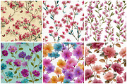Pastel Floral Digital Paper Collecti, a Texture Graphic by CitraGraphics (Thumbnail 2 of 6)