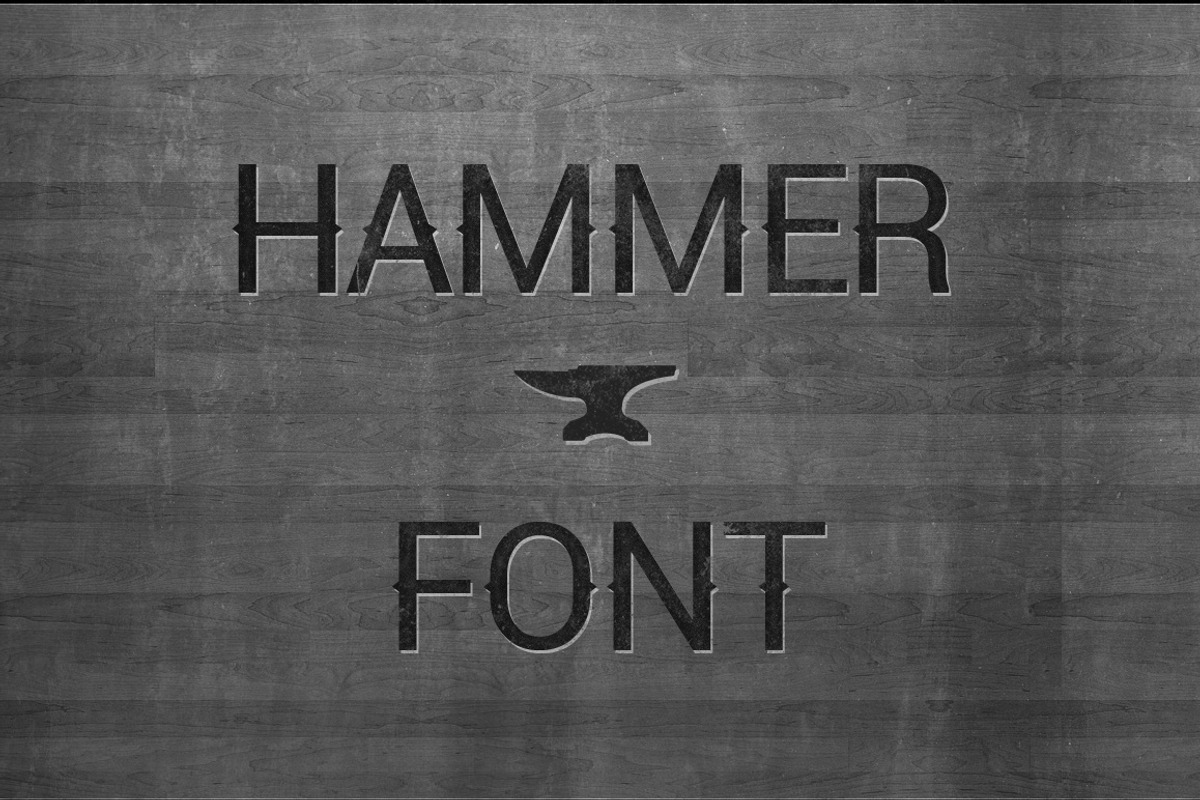 Hammer Font - Vintage Display Font preview 5