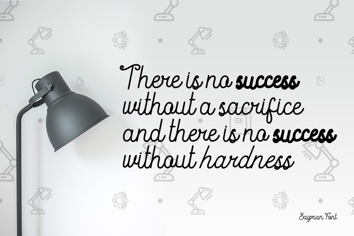 Bagman - Script Font preview 3