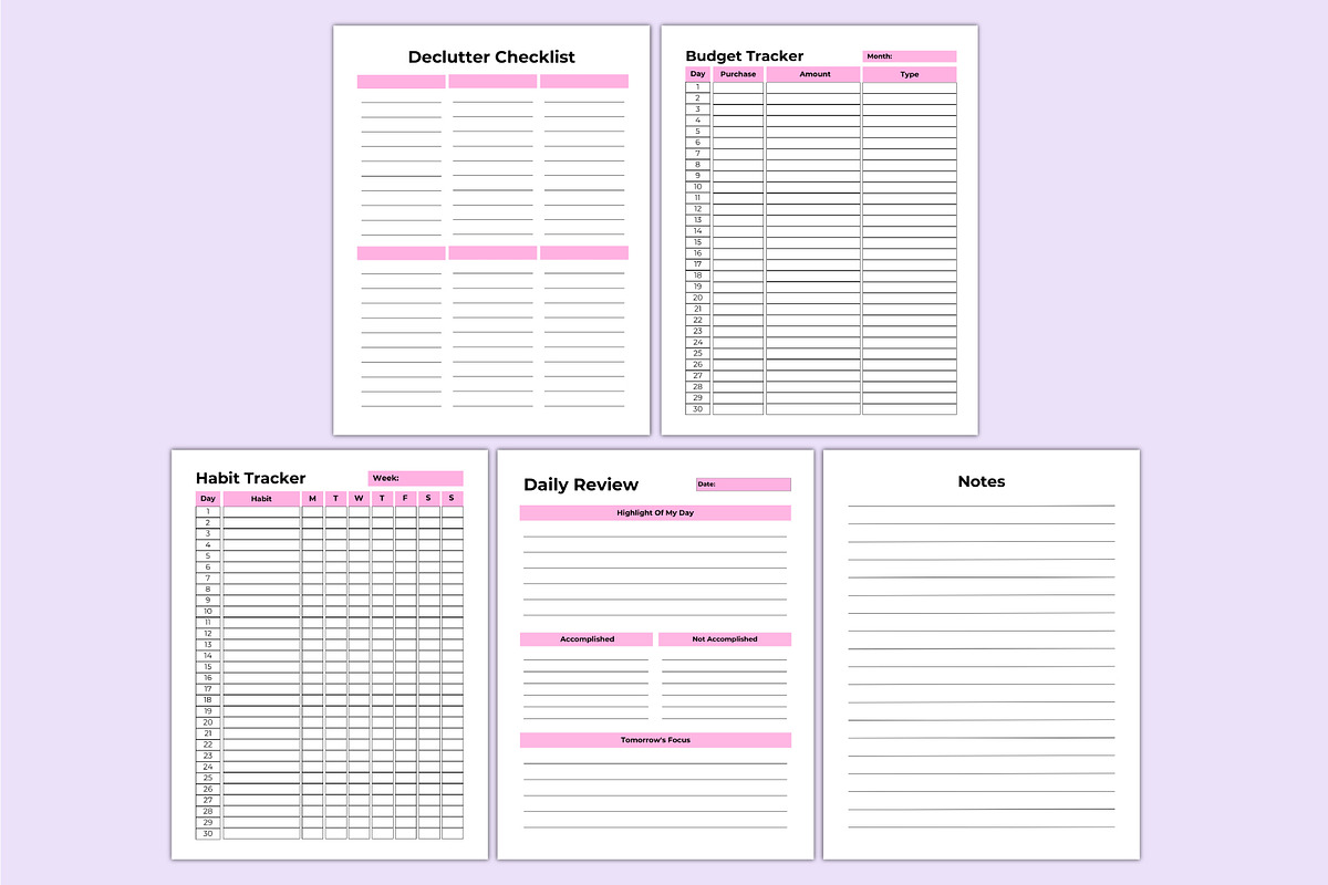 2025 Mental Health&Self Care Planner, a Stationery Template by Shumaya (Photo 6 of 6)
