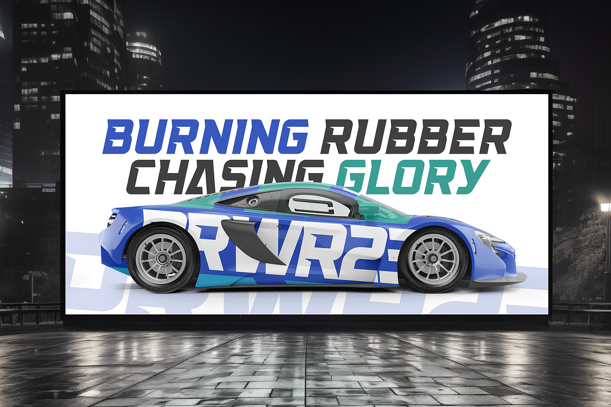 Swargho - Modern Sport Racing Font, a Sans Serif Font by Typia Nesia (Photo 8 of 15)