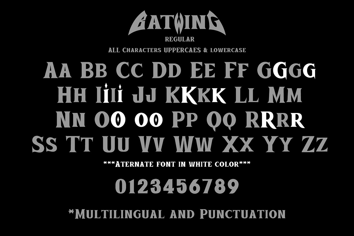 Bat Wing, a Blackletter Font by BBtypeStudios (Photo 10 of 12)