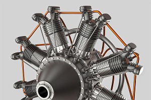Animated Radial Engine, a Cars & Vehicle 3D Model by konstantin.ermolaev
