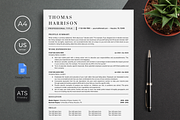ATS Resume Template Google Docs, a Resume Template by bonadigitals (Thumbnail 1 of 5)