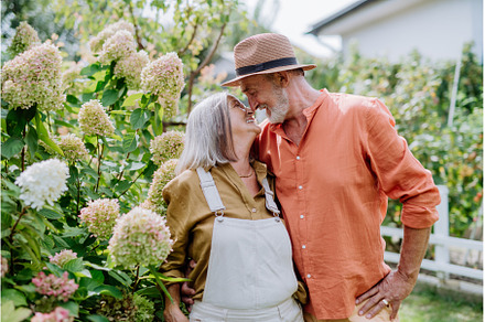 Senior couple in love posing, a Person Photo by HalfPoint