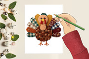 Thanksgiving Png Yarn Crochet Turkey, an Illustration by designcity5 (Thumbnail 5 of 8)