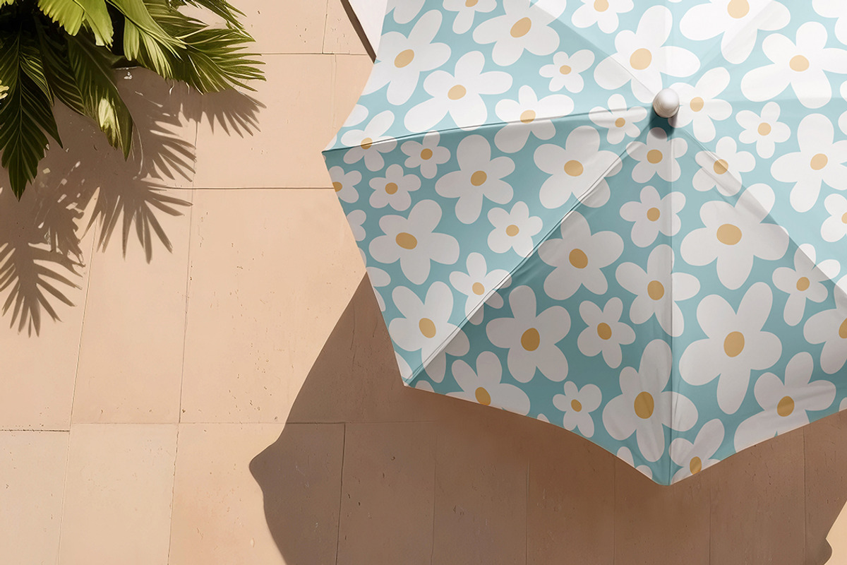 Summer Beach Umbrella Mockup, a Product Mockup by rebrandy (Photo 5 of 8)