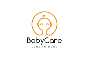 baby care baby shop line logo, a Branding & Logo Template by devastd