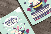 Playful Magic Show Flyer Template, a Flyer Template by Huge Dream Studio (Thumbnail 2 of 5)