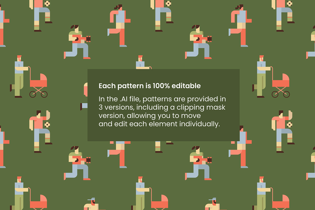 Geometric Life - Park Activities, a Person Illustration by Léo Alexandre (Photo 13 of 17)