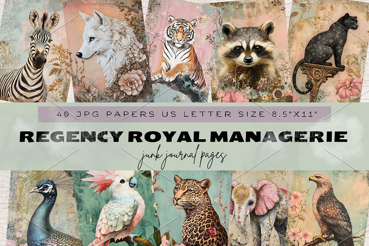 REGENCY ROYAL MANAGERIE, an Animal Illustration by Daring Digies (Photo 1 of 7)