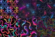 Neon Abstract Seamless Patterns, a Pattern Graphic by PrintablesByFranklyn (Thumbnail 3 of 6)