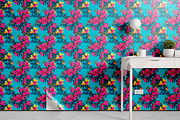 Pink Blooming Floral Patterns, a Pattern Graphic by Ninterints (Thumbnail 15 of 20)