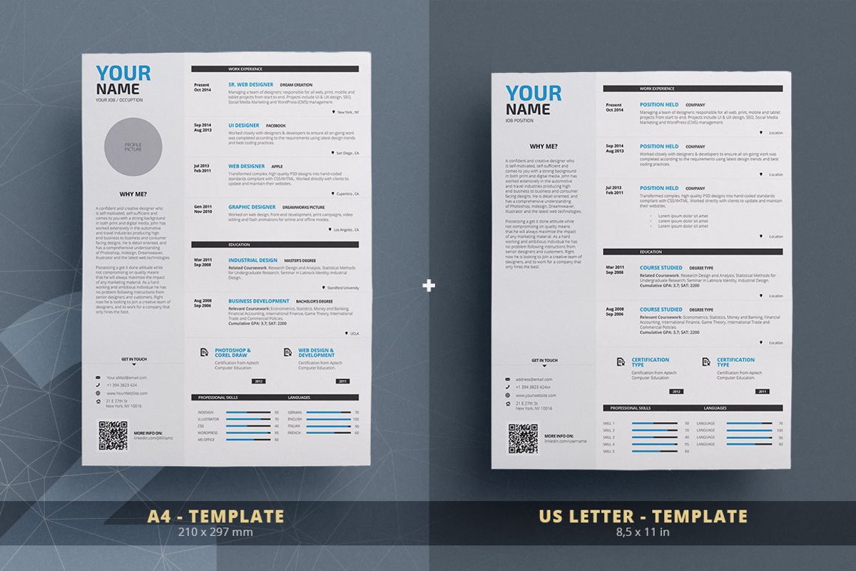 Clean Resume/Cv Template Volume 2, a Resume Template by TheResumeCreator (Photo 3 of 6)