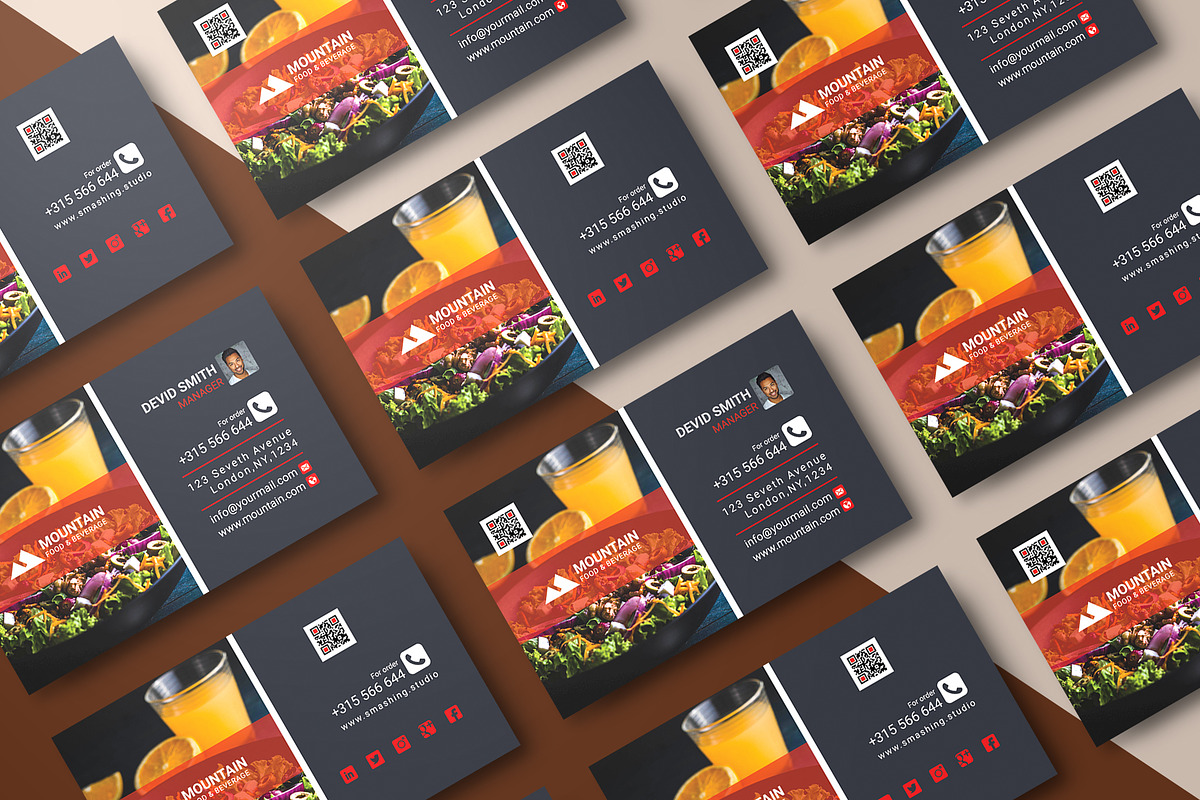 100 Business Card Template Bundle, a Business Card Template by Smashing_Studio (Photo 77 of 80)