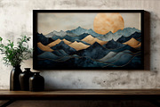Geometric mountain landscape., a Wallpaper Graphic by O m N i  Studio (Thumbnail 8 of 15)