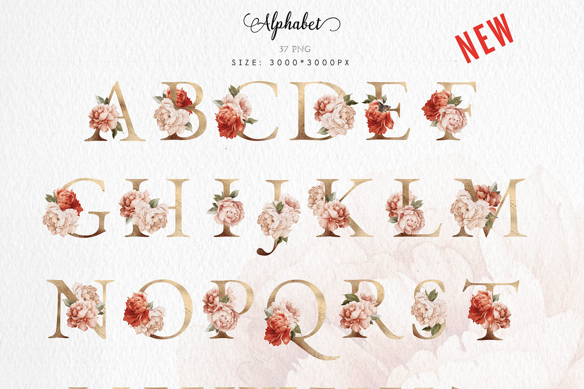 Watercolor Floral Bundle, a Texture Illustration by ollalya (Photo 61 of 112)