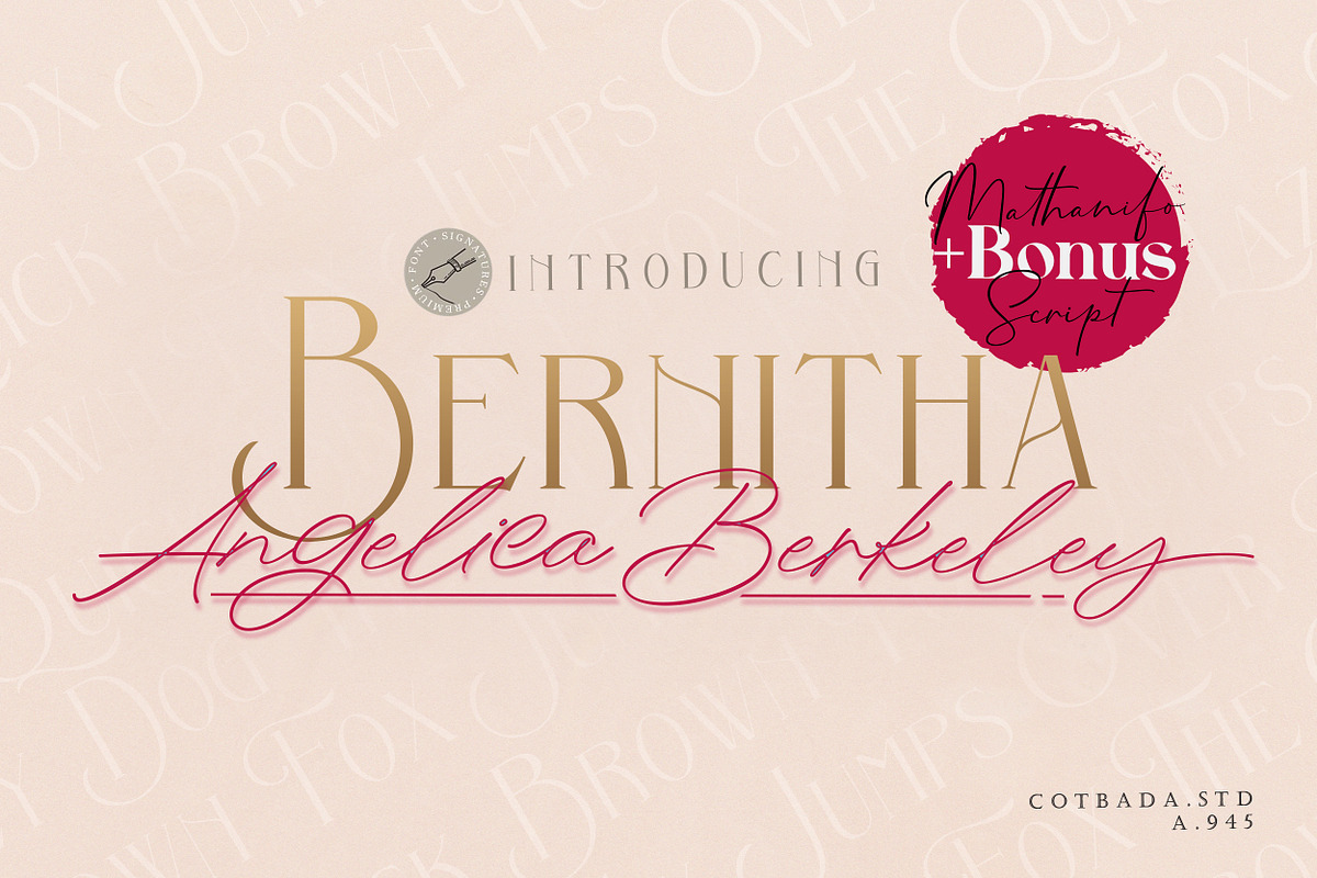 Bernitha Angelica Berkeley + BONUS