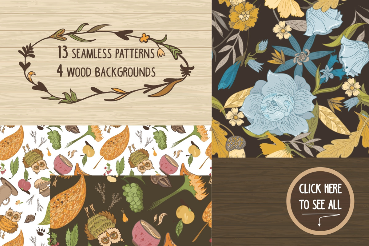 Vintage Fall Vector Bundle + Bonus, a Decorative Illustration by kisikoida (Photo 4 of 5)
