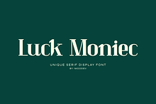 Luck Moniec - Modern Editorial Serif