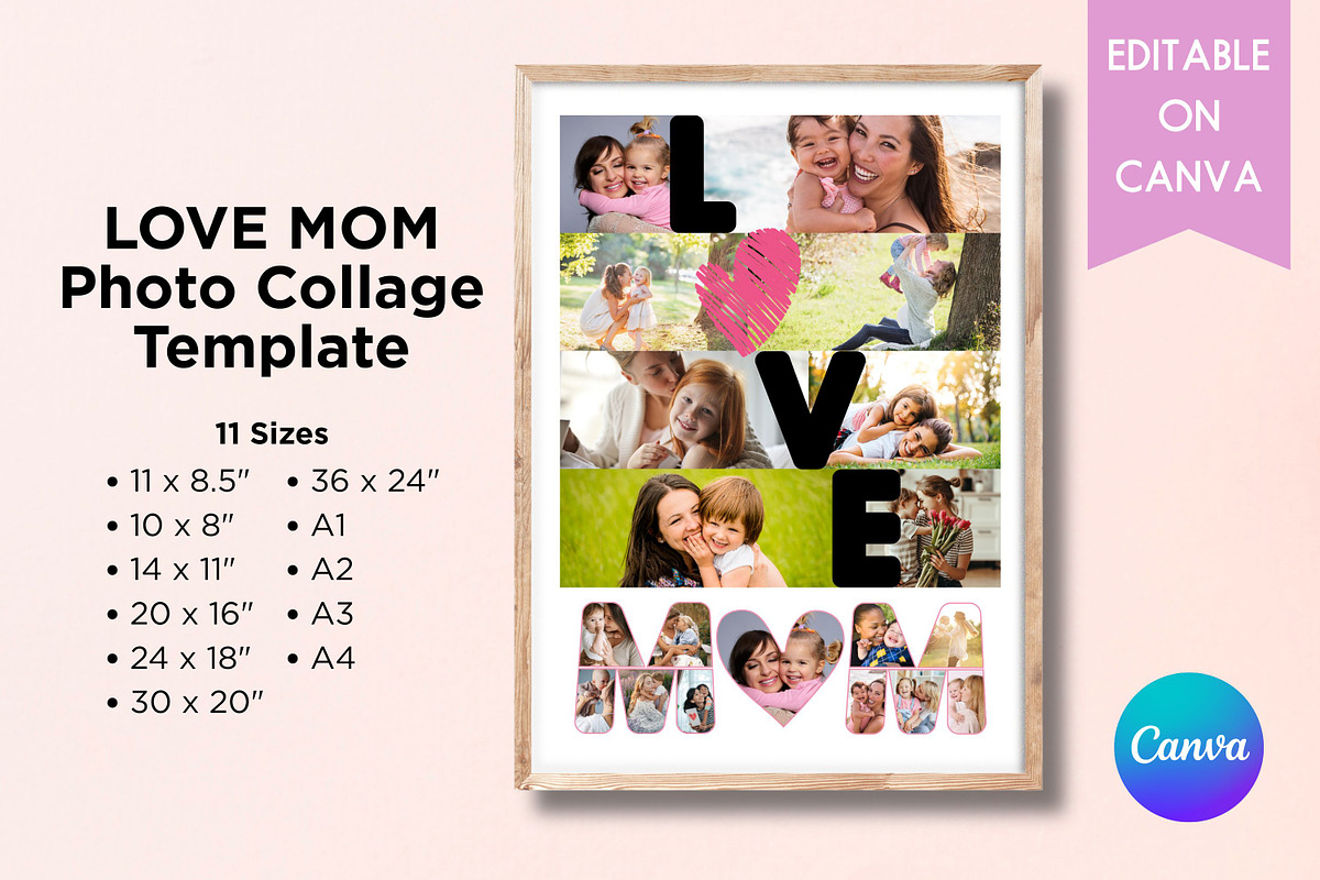 Mother’s Day Photo Collage Templates, a Templates & Theme by Adalin Shop (Photo 5 of 8)