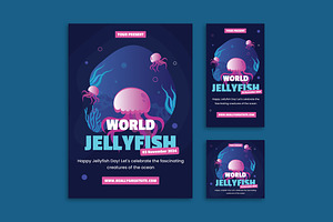 World Jellyfish Day - Flyer, a Flyer Template by Haidezign