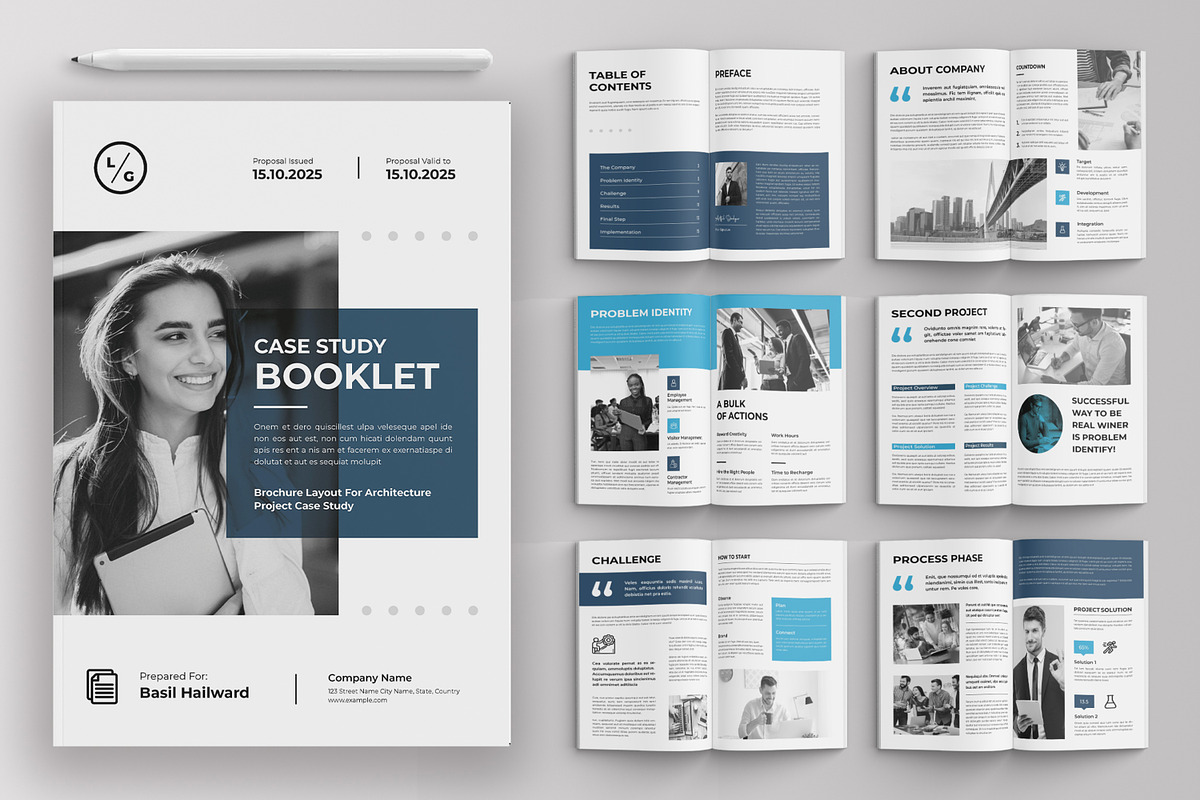 Case Study Booklet Template