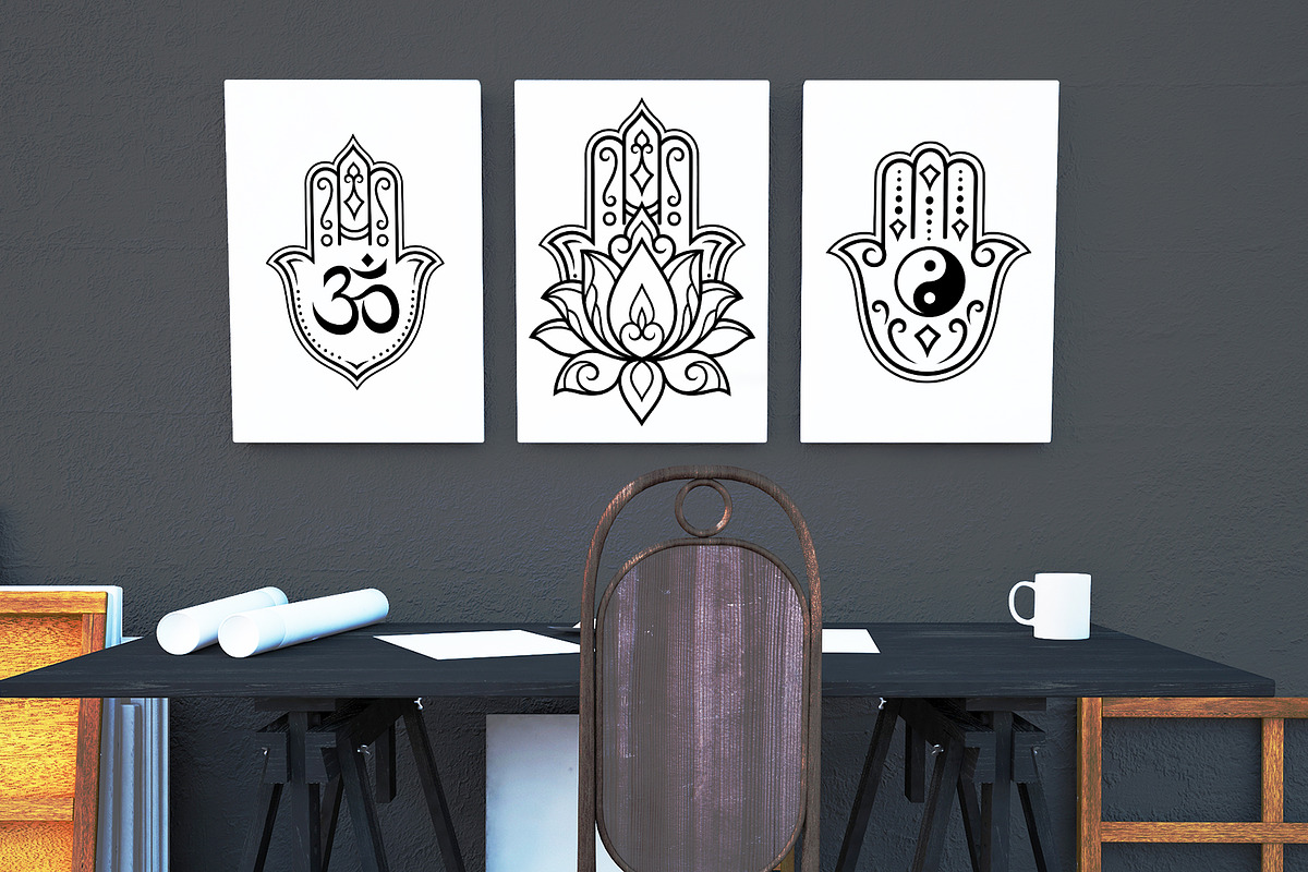 Oriental decorative elements, a Decorative Illustration by Katika Shop (Photo 3 of 6)