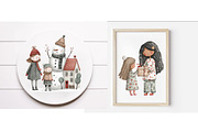 Christmas Family Clipart, an Illustration by Designworld (Thumbnail 4 of 6)