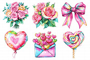 Valentine Day Glitter Clipart, an Illustration by Daily.Designs (Thumbnail 6 of 8)