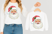 Vintage Christmas Pink Santa PNG, an Illustration by Libby Wishes (Thumbnail 8 of 9)
